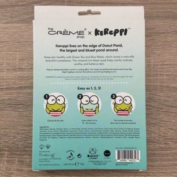 The Crème Shop x Hello Kitty x Keroppi Sheet Mask Bundle NEW - Picture 4 of 9